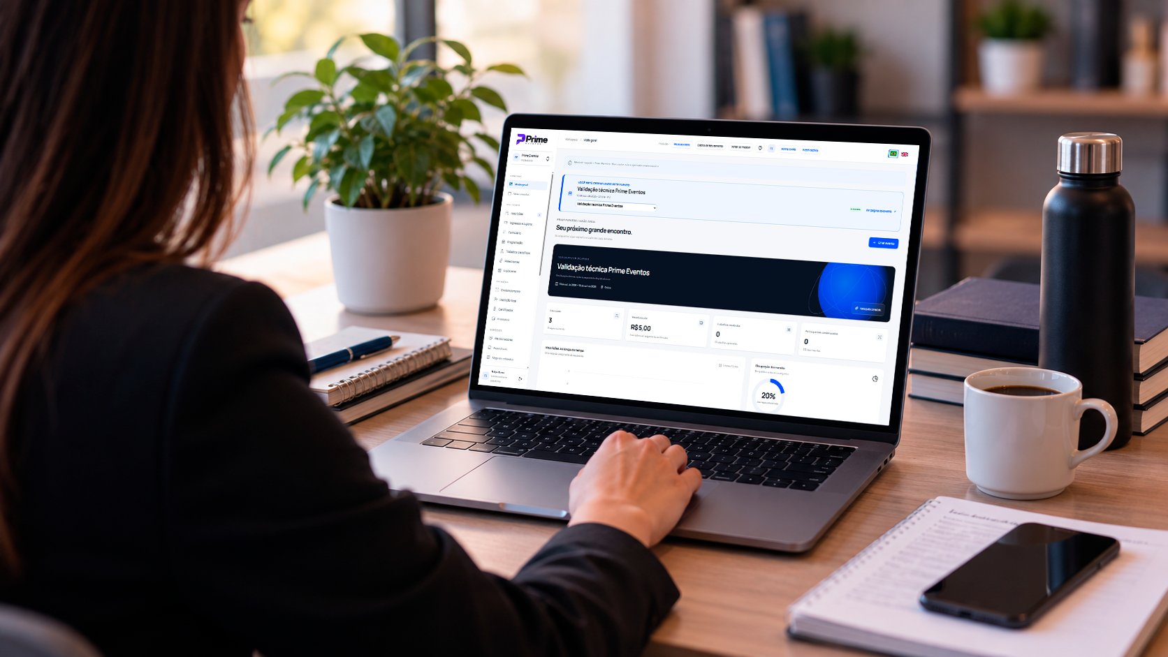 Inscrição online em evento acadêmico pela plataforma Prime Eventos.